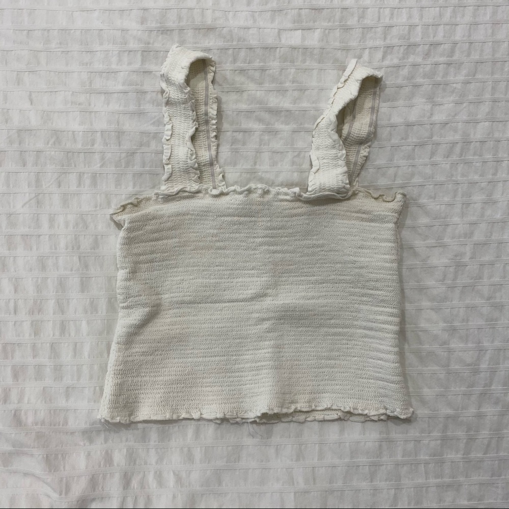 smocked brandy melville tank top
